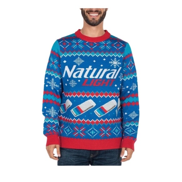 Tipsy Elves Natural Light Christmas Holiday Ugly Sweater NWT Size M - Picture 1 of 7